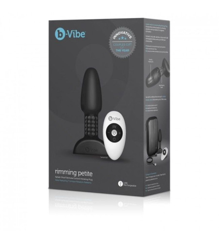 B-VIBE - RIMMING TÉLÉCOMMANDE PLUG ANAL PETITE NOIR