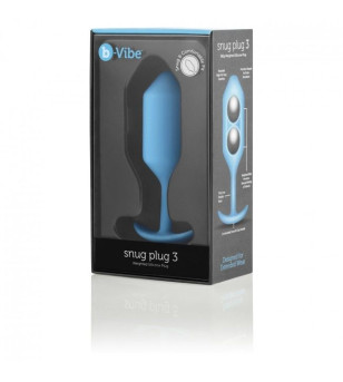 B-VIBE - SNUG PLUG ANAL 3 BLEU CIEL
