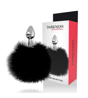 DARKNESS - BOUCHON EXTRA ANAL AVEC QUEUE NOIR 7 CM