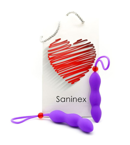 SANINEX - PLUG ANAL CLIMAX AVEC ANNEAU PÉNIS LILAS