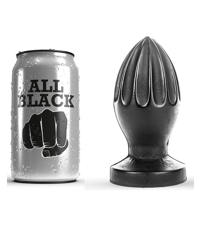 ALL BLACK - PLUG ANAL 12 CM