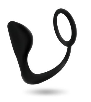 ADDICTED TOYS - PLUG ANAL AVEC ANNEAU PÉNIS NOIR