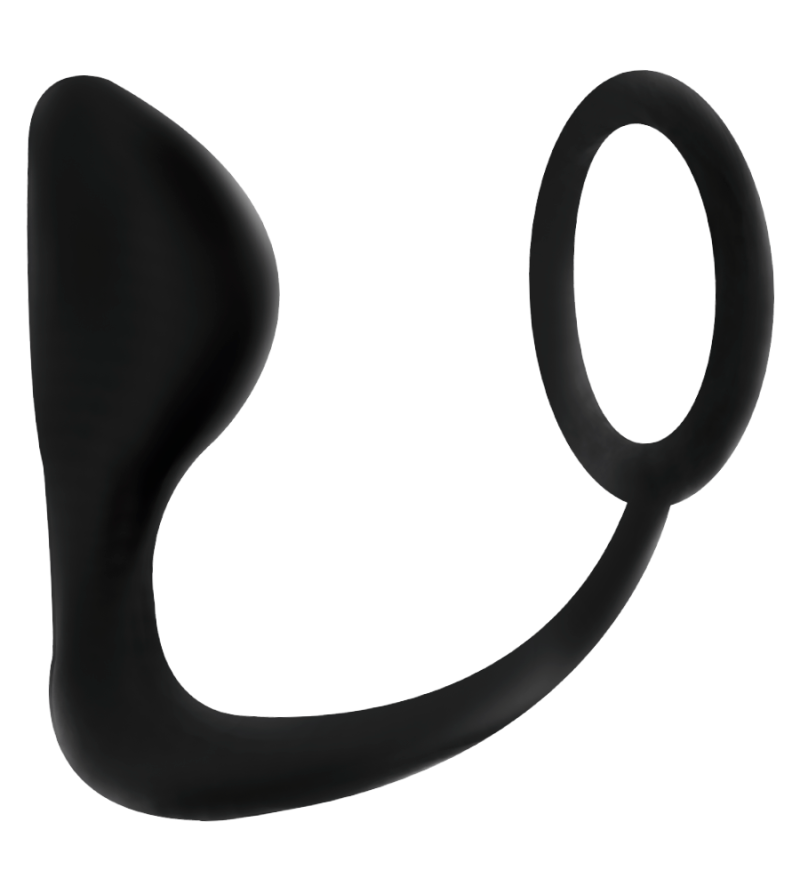 ADDICTED TOYS - PLUG ANAL AVEC ANNEAU PÉNIS NOIR