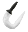 DARKNESS - PLUG ANAL EN SILICONE AVEC QUEUE BLANCHE