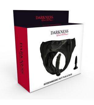 DARKNESS - CULOTTE AVEC PLUG ET GODE INTERCHANGEABLE