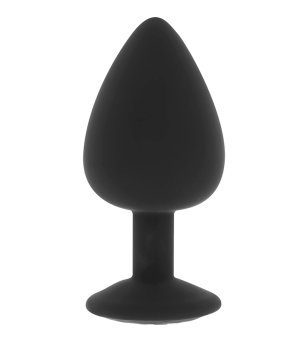 OHMAMA - PLUG ANAL EN SILICONE DIAMANT TAILLE L 9 CM