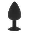 OHMAMA - PLUG ANAL EN SILICONE DIAMANT TAILLE L 9 CM