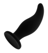 OHMAMA - PLUG ANAL EN SILICONE COURBÉ POINT P 12 CM