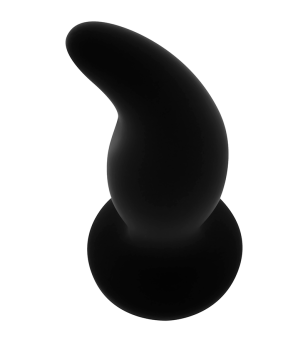 OHMAMA - PLUG ANAL EN SILICONE COURBÉ POINT P 12 CM