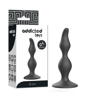 ADDICTED TOYS - PLUG SEXUEL ANAL 12 CM NOIR