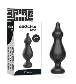 ADDICTED TOYS - PLUG SEXUEL ANAL 13.6 CM NOIR