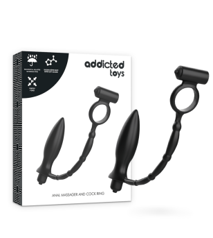 ADDICTED TOYS - PLUG ANAL AVEC ANNEAU VIBRANT