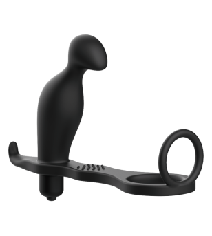 ADDICTED TOYS - PLUG ANAL AVEC ANNEAU EN SILICONE NOIR 12 CM