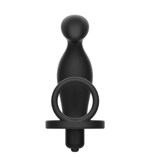 ADDICTED TOYS - PLUG ANAL AVEC ANNEAU EN SILICONE NOIR 12 CM