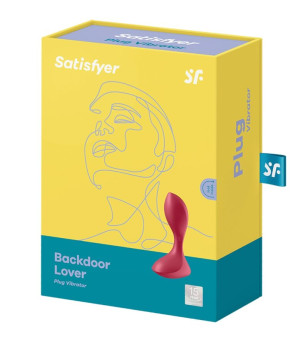 SATISFYER - BOUCHON VIBRANT BACKDOOR LOVER ROUGE