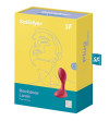 SATISFYER - BOUCHON VIBRANT BACKDOOR LOVER ROUGE