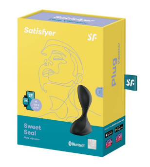 SATISFYER - APPLICATION DE PLUG VIBRANT SWEET SEAL NOIR