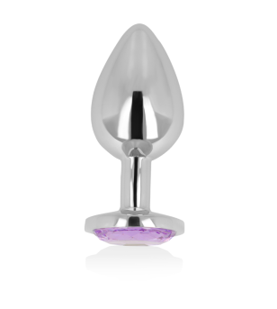 OHMAMA - PLUG ANAL AVEC CRISTAL VIOLET 9 CM