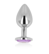 OHMAMA - PLUG ANAL AVEC CRISTAL VIOLET 9 CM