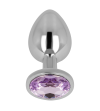 OHMAMA - PLUG ANAL AVEC CRISTAL VIOLET 9 CM