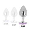 OHMAMA - PLUG ANAL AVEC CRISTAL VIOLET 9 CM