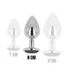 OHMAMA - PLUG ANAL AVEC CRISTAL NOIR 8 CM