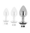 OHMAMA - PLUG ANAL AVEC CRISTAL NOIR 9 CM