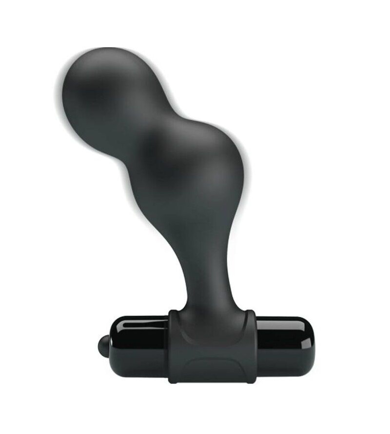 MR PLAY - PLUG ANAL VIBRATEUR EN SILICONE NOIR