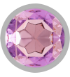 INTENSE - PLUG ANAL EN MÉTAL ALUMINIUM AVEC CRISTAL VIOLET TAILLE L