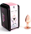 SECRETPLAY - PLUG ANAL EN MÉTAL OR ROSE PETITE TAILLE 7 CM