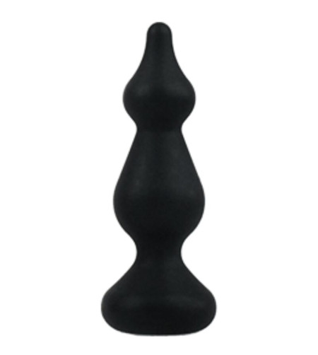ADRIEN LASTIC - PLUG ANAL AMUSE SILICONE NOIR TAILLE S