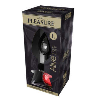 ALIVE - MINI PLUG ANAL PLEASURE MÉTAL ROUGE TAILLE L
