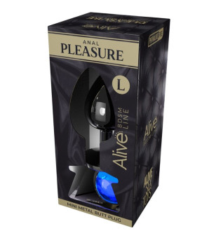 ALIVE - MINI PLUG ANAL PLEASURE MÉTAL BLEU TAILLE L