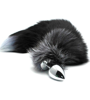 ALIVE - PLUG DE PLAISIR ANAL QUEUE DE RENARD EN MÉTAL TAILLE M