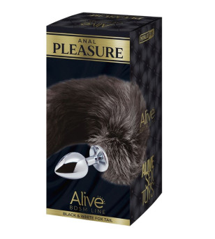 ALIVE - PLUG DE PLAISIR ANAL QUEUE DE RENARD EN MÉTAL TAILLE L