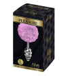 ALIVE - PLUG DE PLAISIR ANAL SPIRAL METAL FLUFFY VIOLET TAILLE L