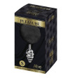ALIVE - PLUG DE PLAISIR ANAL SPIRAL METAL FLUFFY NOIR TAILLE S