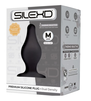 SILEXD - PLUG ANAL MODÈLE 2 PREMIUM SILEXPAN SILICONE PREMIUM THERMOREACTIF TAILLE M
