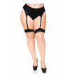 LEG AVENUE - PLUS LYCRA SHEER 2 TONS CUISSES HAUTES AVEC COUTURE ARRIÈRE ET TALON CUBAIN