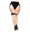 LEG AVENUE - PLUS LYCRA SHEER 2 TONS CUISSES HAUTES AVEC COUTURE ARRIÈRE ET TALON CUBAIN