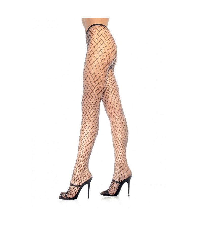 LEG AVENUE - CULOTTE EN FILET NOIR DIAMANT