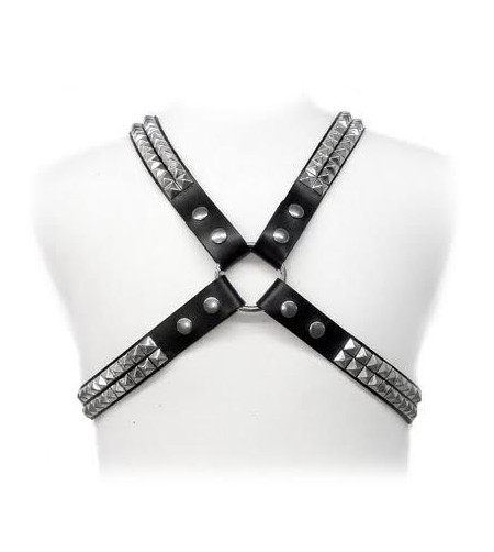 LEATHER BODY - HARNAIS  CLOUS PYRAMIDAUX