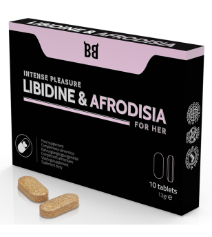 BLACK BULL - LIBIDINE  AFRODISIA PLAISIR INTENSE POUR ELLE 10 COMPRIMES