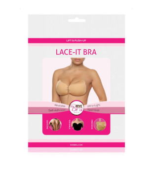 BYE-BRA - LACE-IT RENFORCEMENT PUSH-UP BEIGE BONNET A