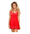 SUBBLIME - BABYDOLL AVEC NOEUD ROUGE S / M