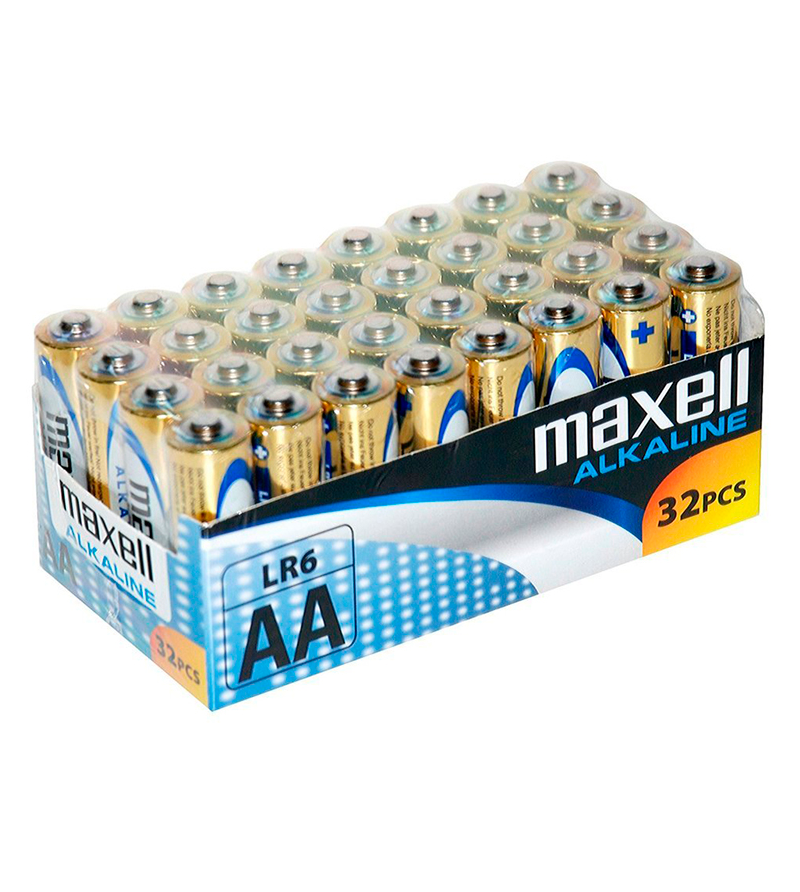 MAXELL - PILE ALCALINA AA LR6 PACK*32 UDS