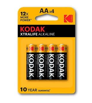 KODAK - PILE ALCALINE XTRALIFE AA LR6 * 4