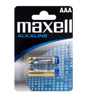 MAXELL - PILE ALCALINE AAA LR03 BLISTER*2