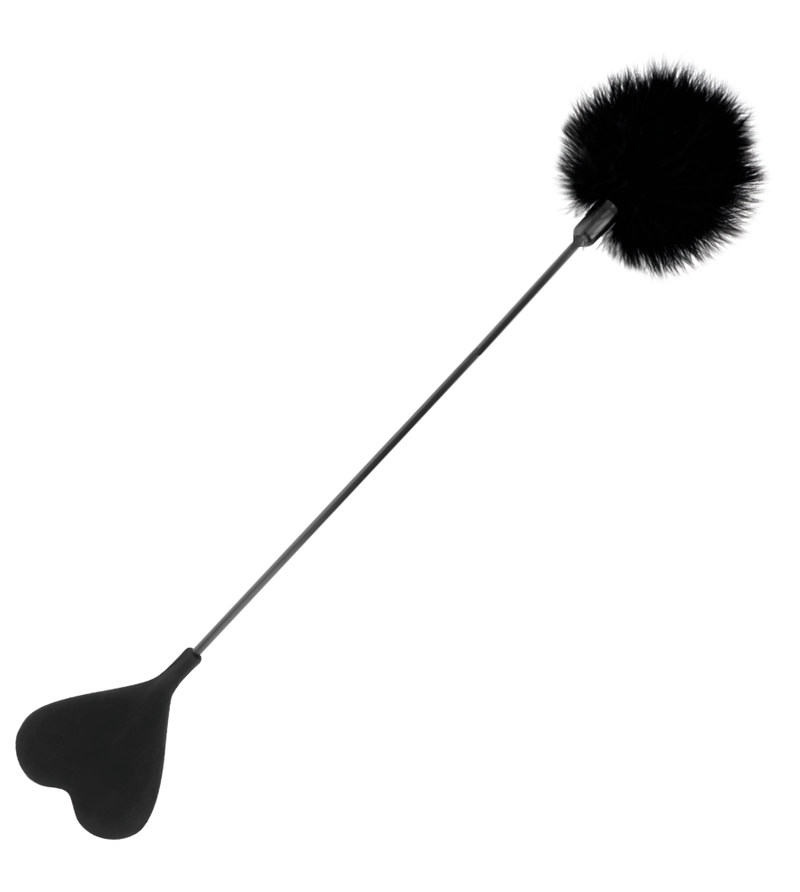 DARKNESS - FOUET PLUME DAMOUR NOIR 40 CM