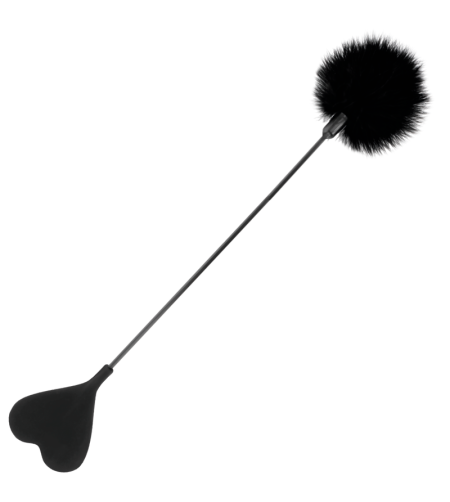 DARKNESS - FOUET PLUME DAMOUR NOIR 40 CM